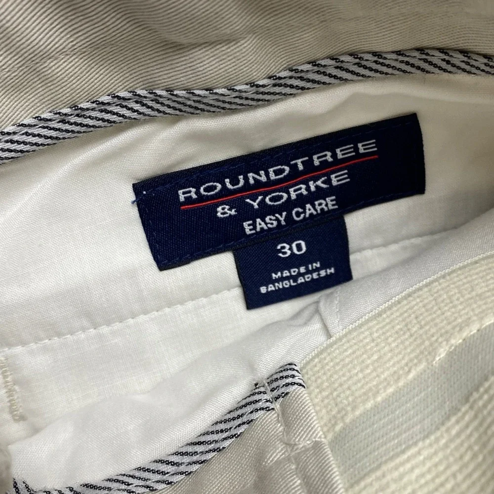 Roundtree & Yorke Travel Smart‎ Mens Pleated Shorts Expander Waistband 30 NWT